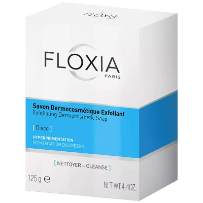 FLOXIA-savon-dermocosmétique-exfoliant-eclaircissant125-GR