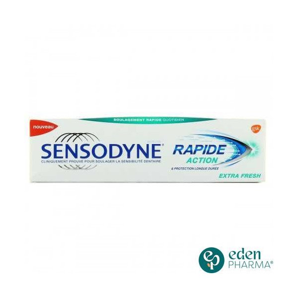 SENSODYNE DENTIFRICE RAPIDE ACTION EXTRA FRESH 75ML