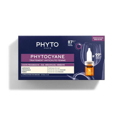 PHYTO-PHYTOCYANE-TRAITEMENT-ANTI-CHUTE-PROGRESSIVE-FEMME-12-*-5-ML