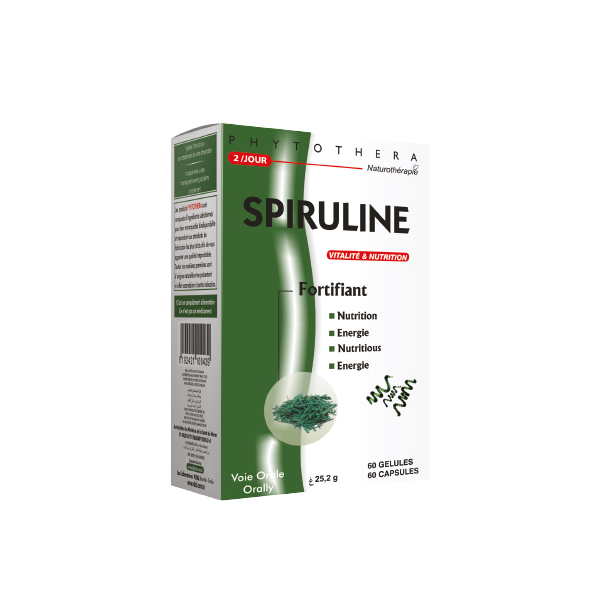 VITAL PHYTOTHERA SPIRULINE 60 GELULES