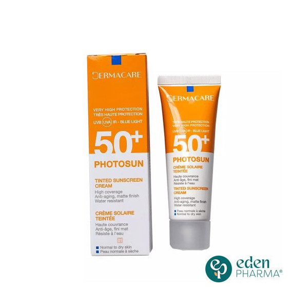 DERMACARE PHOTOSUN CREME PROTECTRICE TEINTEE 01 SPF 50 PEAU NORMALE A SECHE