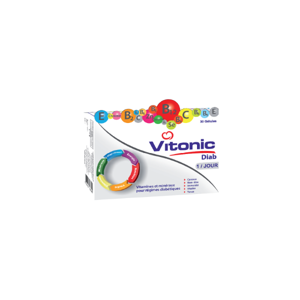 VITONIC DIAB VITAMINES POUR DIABETIQUE BT/30