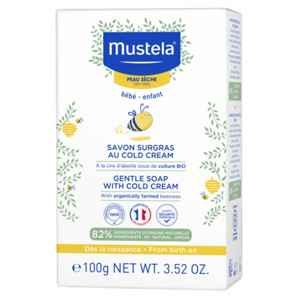 MUSTELA SAVON AU COLD-CREAM NUTRI-PROTECTEUR 100G