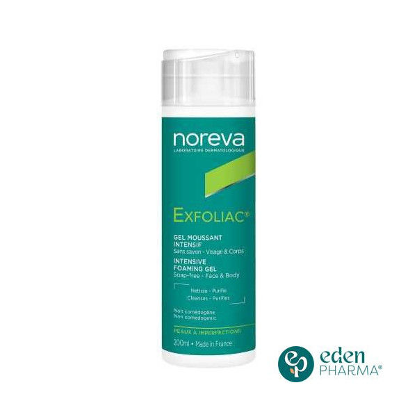 NOREVA EXFOLIAC GEL MOUSSANT INTENSIF 200 ML