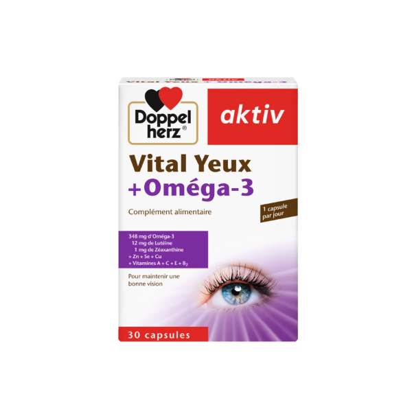 AKTIV VITAL YEUX+OMEGA 3 30 GELULES