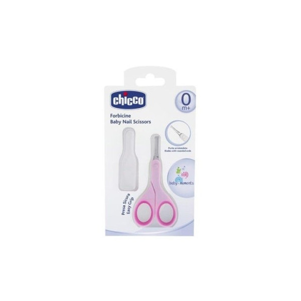 CHICCO CISEAUX LIGHT ROSE AVEC ETUI PROTECTEUR