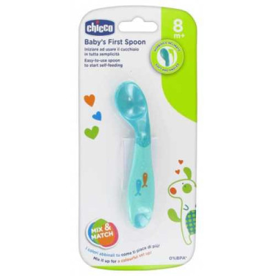 CHICCO-CUILLERE-SILICONE-BOY-8M+-/REF:16100200