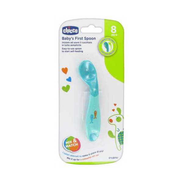 CHICCO CUILLERE SILICONE 8M+