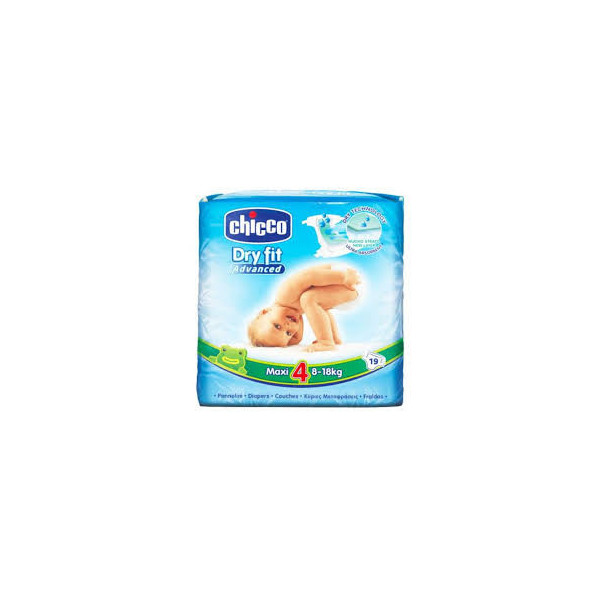 CHICCO DRY FIT COUCHE MAXI 8-18KG 19 PIECES