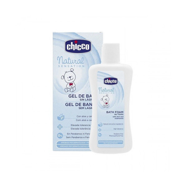 CHICCO NATURAL SENSATION GEL DOUCHE ET SHAMPOOING SANS LARMES 0M+ 200ML