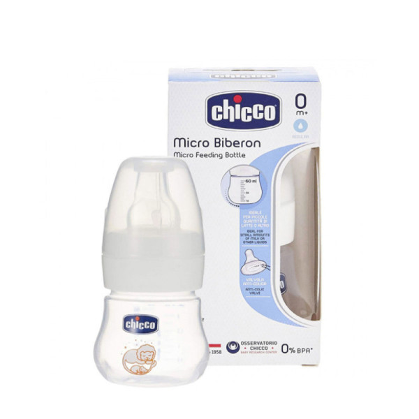 CHICCO MICRO BIBERON 0M+ 60 ML