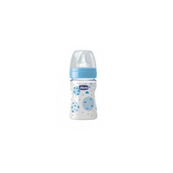 CHICCO BIB EN VERRE BLEU 150 ML REF.207112000