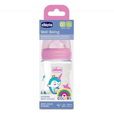 CHICCO-BIB-PLASTIC-150ML-BLEU-286112