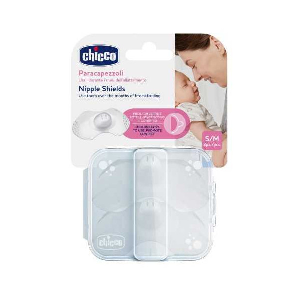 CHICCO 2 BOUTS DE SEINS EN SILICONE S/M