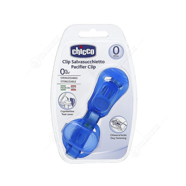 CHICCO ATTACHE SUCET+COUVERC BLEU 72631