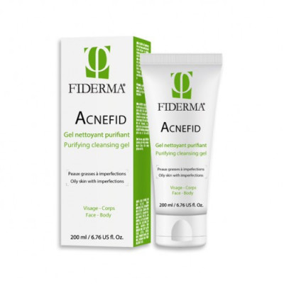 FIDERMA-ACNEFID-GEL-NETTOYANT-PURIFIANT-PEAUX-GRASSES,-200ML