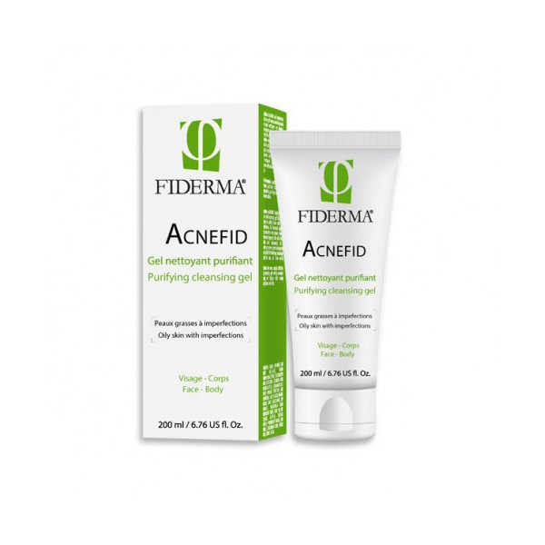 FIDERMA ACNEFID GEL NETTOYANT PURIFIANT PEAUX GRASSES 200ML