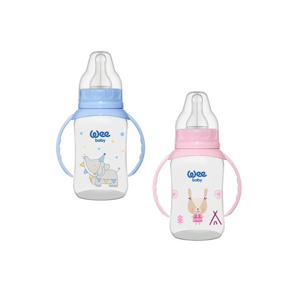 WEE BABY BIBERON PP AVEC ANSES 6-18M 150ML 744-F