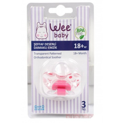 WEE-BABY-sucette-en-silicone-orthodontique-transparante-n°3-ref.838