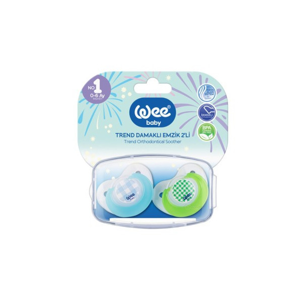 WEE BABY SUCETTE ORTHODONTIQUE DOUBLE TREND 154