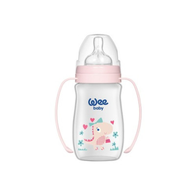 WEE-BABY-biberon-classic-plus-col-large-pp-avec-poignee-0-6m-250ml-ref.138-f