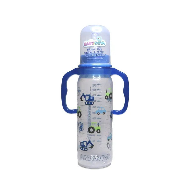 BABY NOVA BIBERON EN PLASTIC AVEC ANSES 250ML