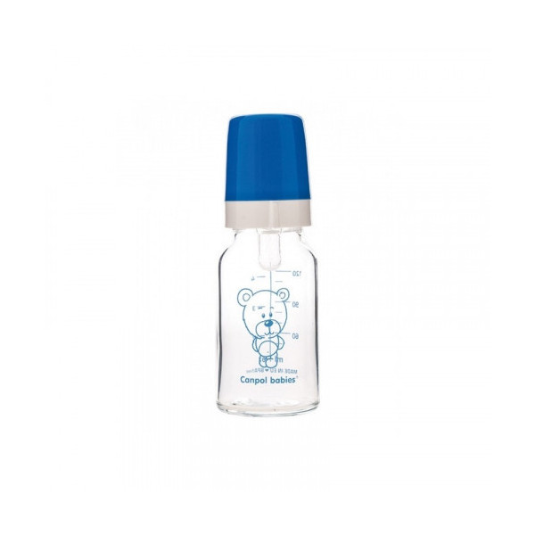 CANPOL BABIES BIBERON VERRE 120ML TETINE SILICONE 3M+