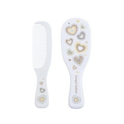 CANPOL-BABIES-BROSSE-ET-PEIGNE-COLLECTION-NOUVEAU-NEE-POIL-NATUREL-BLANC-REF:7/406