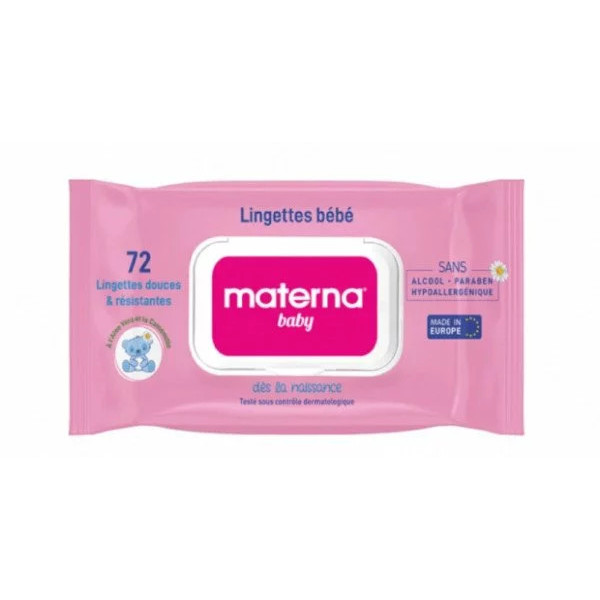 MATERNA BB LINGETTE BOITE DE 72 ROSE