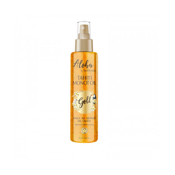 INODERMA ALOHA HUILE DE MONOI DE TAHITI PAILLETEE GOLD SPRAY 150ML