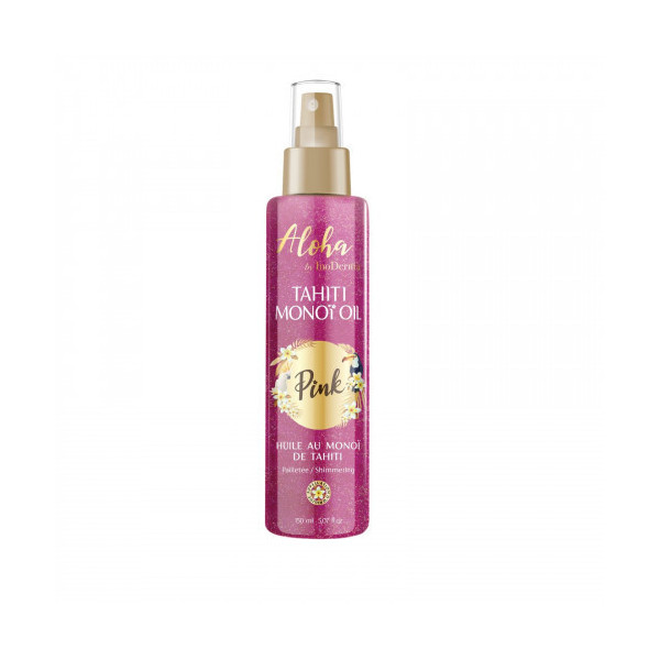 INODERMA ALOHA HUILE AU MONOÏ DE TAHITI PAILLETEE PINK SPRAY 150ML