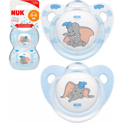 NUK SUCET DISNEY DUMBO 2+BOITE 1 AGE