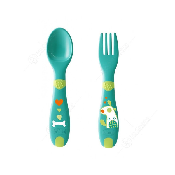 CHICCO SET CUILLERES 12M+ VERT 6830