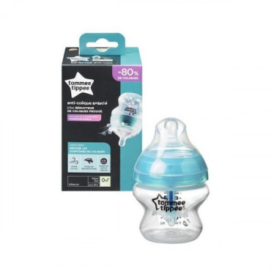 TOMMEE-TIPPEE-BIBERON-ADVANCED-ANTI-COLIQUE-TURQUOISE-0M+-150ML