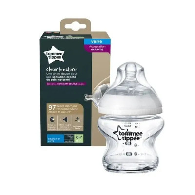 TOMMEE-TIPPEE-CLOSER-TO-NATURE-BIBERON-BLANC-0M+-150ML