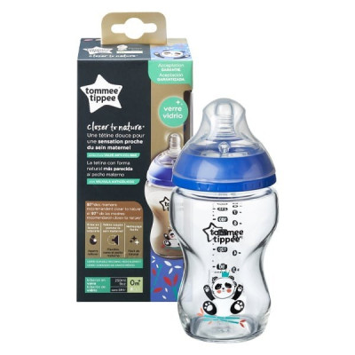 TOMMEE-TIPPEE-CLOSER-TO-NATURE-BIBERON-BLEU-EN-VERRE-0M+-250ML-+-6-COU