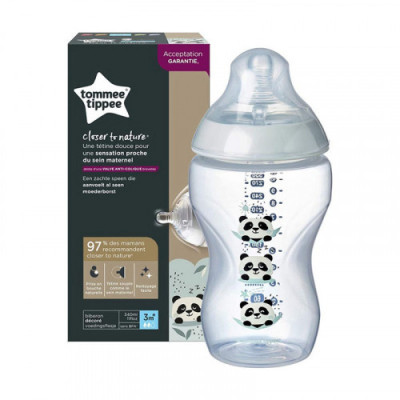 TOMMEE-TIPPEE-CLOSER-TO-NATURE-BIBERON-PANDA-VERT-3M+-340ML