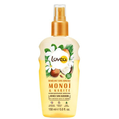 LOVEA DEMELANT SANS RINCAGE MONOI & KARITE CHEVEUX SECS ET ABIMES 150 ML