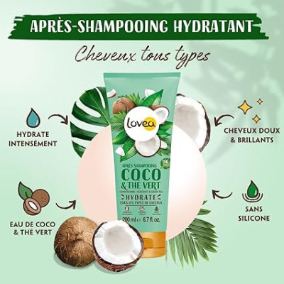 LOVEA APRES SHAMPOOING COCO & THE VERT CHEVEUX NORMAUX 250 ML