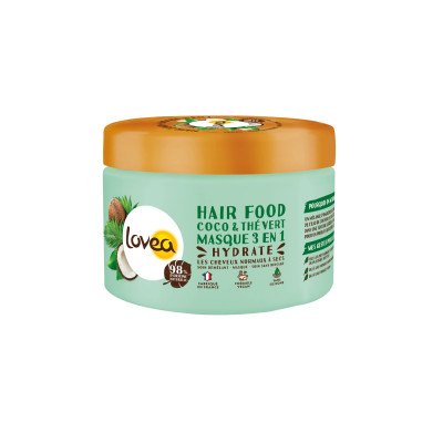 LOVEA HAIR FOOD MASQUE 3 EN 1 COCO & THE VERT CHEVEUX NORMAUX 390ML