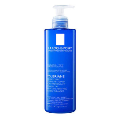 LA ROCHE POSAY TOLERIANE GEL MOUSSANT DOUBLE NETTOYANT PURIFIANT APAISANT 400 ML