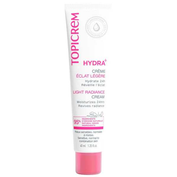 TOPICREM HYDRA+ CRÈME HYDRATANTE ÉCLAT LÉGÈRE 40 ML