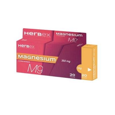 HERBEX MAGNESIUM 350MG 20 GELULES