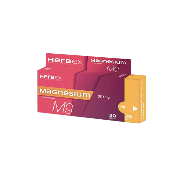 HERBEX MAGNESIUM 350MG 20 GELULES