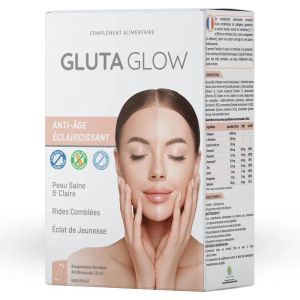 GLUTA GLOW ANTI-ÂGE ECLAIRCISSANT 14 STICKS