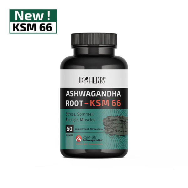 BIOHERBS ASHWAGANDHA KSM66 60 GELULES