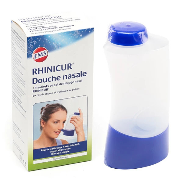 RHINICUR DOUCHE NASAL EMS AVEC 4 RECHARGE