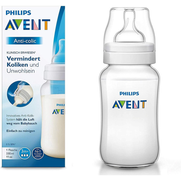 AVENT BIB NATURAL ANTI-COLIC 3M+ 330ML SCF816/61