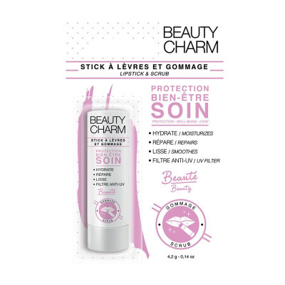 BEAUTY CHARM STICK À LÈVRES ET GOMMAGE ADULTES