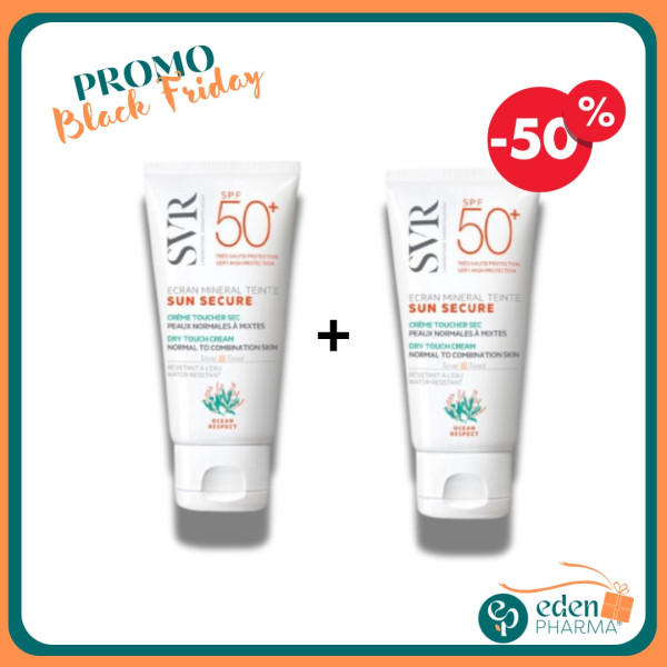 SVR SUN SECURE MINERAL TEINTE PEAUX NORMALES A MIXTES SPF 50+ 50ML -50% SUR LA 2EME